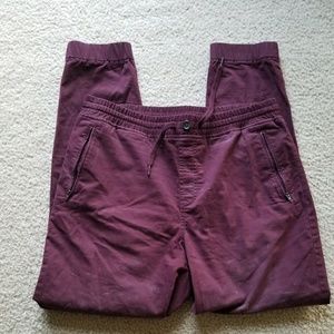 Banana Republic Mens Burgandy Joggers - W33